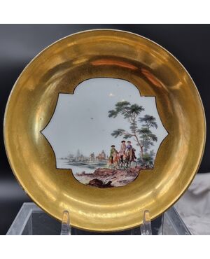 Tazza in oro Meissen 1720