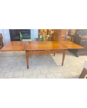 Extending cypress wood pull-out table