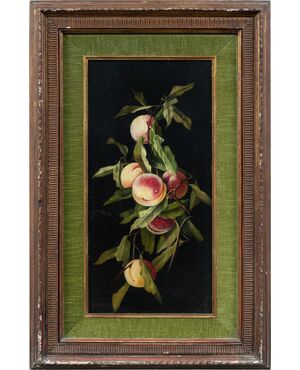 Charles Thomas Bale (British, 1866 - 1895) - Still life of peaches.