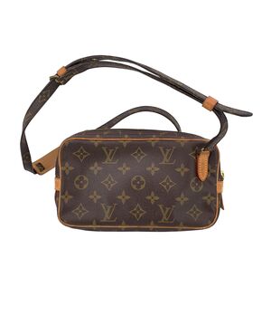 LOUIS VUITTON Borsa a Tracolla Vintage in Tela Col. Marrone Marly S