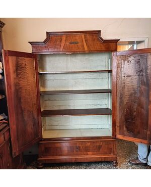 Elegant walnut wardrobe