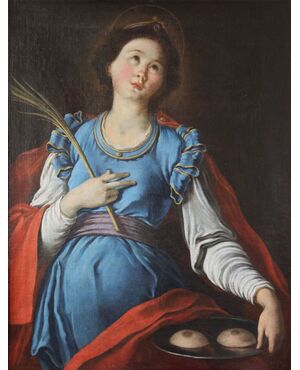Scuola Italiana; Sant'Agata, fine XVII inizi XVIII secolo, olio su tela
