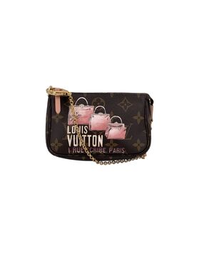 LOUIS VUITTON Pochette in Tela Col. Marrone Pochette Accessoire S