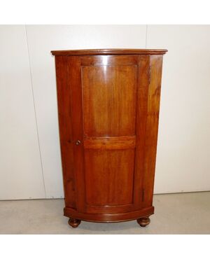 Antique walnut corner cabinet, 19th century