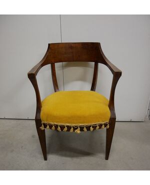 Antique armchair, early 1800s, with armrests