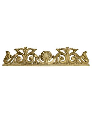 Grande fregio in legno laccato e dorato - M/1832 -
