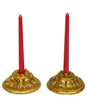 Pair of antique gilded friezes - O/61/5 and 6 -