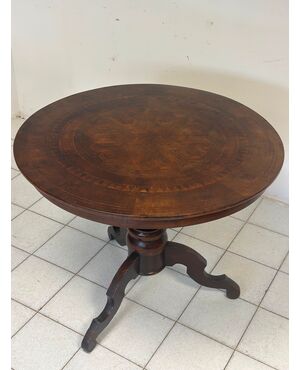 Inlaid Round Table-Rolino, second half of the 1800s.