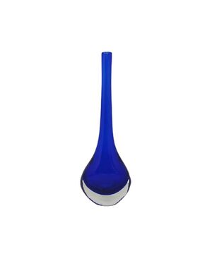 1960s Gorgeous Blue Vase By Flavio Poli for Seguso