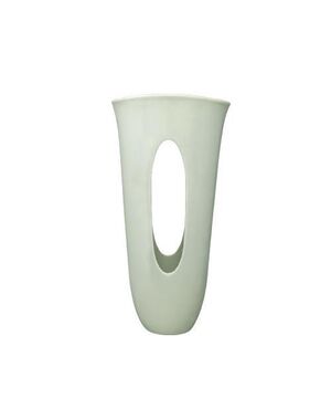 1970s Stunning Aqua Green Ceramic Vase. Made in Italy