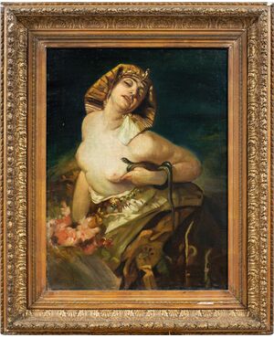 European Symbolist painter (early 20th century) - Cleopatra.