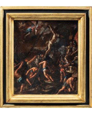 Tuscan Master (17th century) - Raising of the Cross.