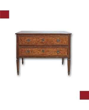 LOUIS XVI MARQUETRY CHEST OF DRAWERS, SECOND HALF OF THE 18TH CENTURY