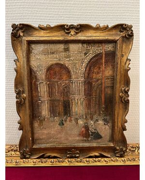 Expressionist painting "CARNIVAL IN VENICE"