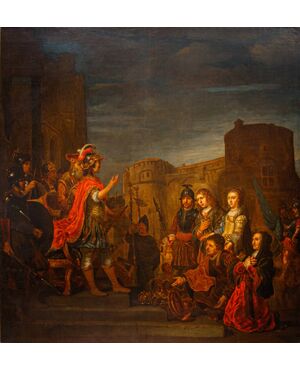 Gerbrand van den Eeckhout, (1621 – ivi, 1674), La continenza di Scipione