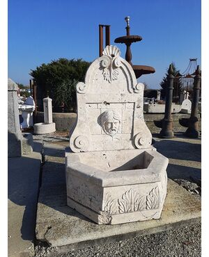 Travertine fountain