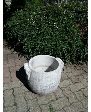 Rough marble vases