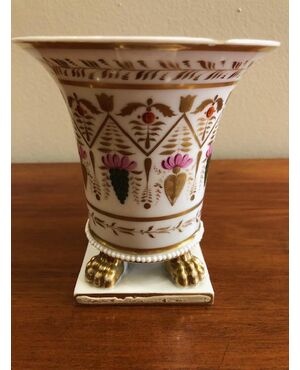 Old Paris porcelain vase