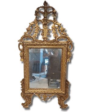 GILT MIRROR IN MECCA - PIEDMONT - 18TH CENTURY