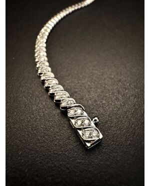 Bracciale  Tennis   con   Diamanti