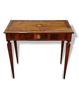SMALL VENEERED WRITING DESK - EMILIA - LOUIS XVI