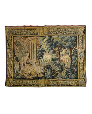 16th century wool tapestry, Flanders Brussels