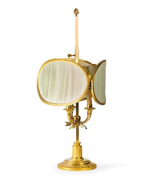 Gilt bronze Bouillotte lamp - early 20th century, France