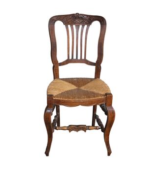 Group of 4 French Provençal chairs from the late 19th century