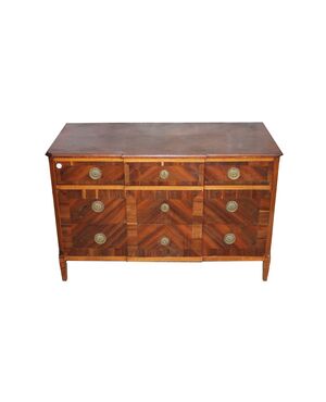 Louis XVI mahogany chest of drawers - mid-19th century
