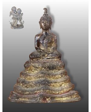 GILT BRONZE SAKYAMUNI THAILAND GILT BRONZE
