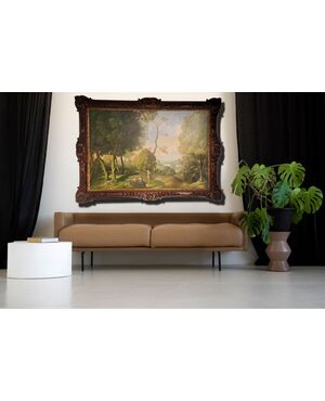 LARGE LANDSCAPE - ITALY - 20TH CENTURY