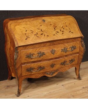 French inlaid bureau from 20th century