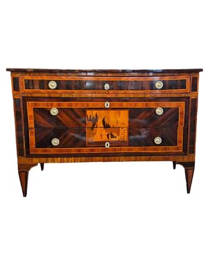 Louis XVI chest of drawers - Genoa - late 18th century