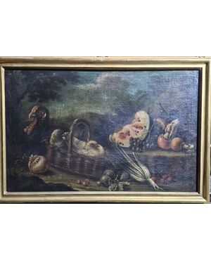 "STILL LIFE WITH TURKEY" Bolognese school, early 18th century.