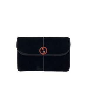 GUCCI Borsa a Tracolla Vintage in Velluto Col. Nero S