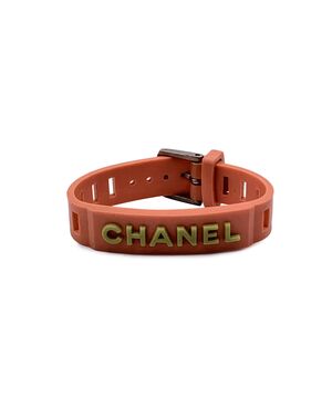 CHANEL Bracciale Vintage in Plastica Col. Arancione CHANEL