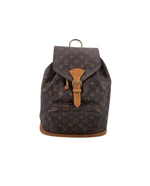 LOUIS VUITTON Zaino Vintage in Tela Col. Marrone Montsouris Vintage M