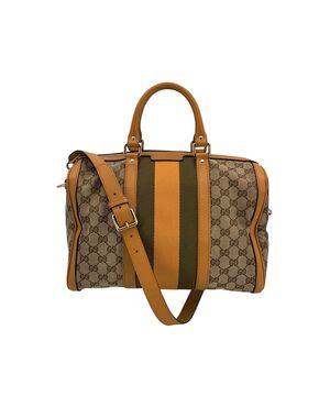 GUCCI Borsa a Mano in Tela Col. Giallo Boston M
