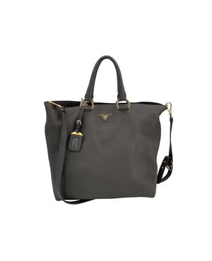 PRADA Borsa Shopper in Pelle Col. Verde L