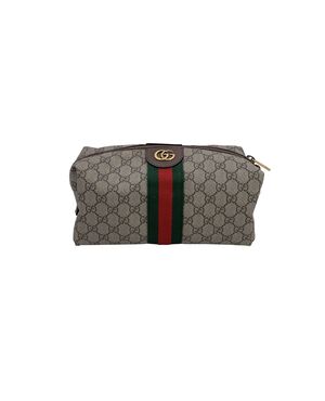 GUCCI Pochette Vintage in Tela Col. Beige Ophidia M