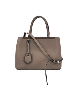 FENDI Borsa Shopper in Pelle Col. Grigio 2Jours M