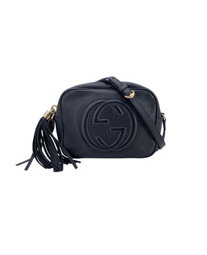 GUCCI Borsa a Tracolla in Pelle Col. Nero Soho S