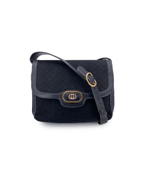 GUCCI Borsa a Tracolla Vintage in Tela Col. Nero M