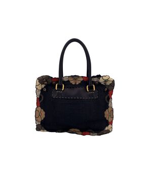 FENDI Borsa a Mano in Tela Col. Nero M
