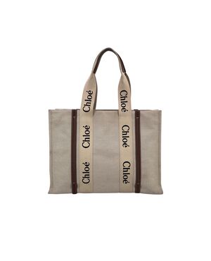 CHLOE Borsa Shopper in Tela Col. Beige Woody M