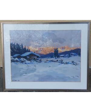 Veduta invernale  dolomitica