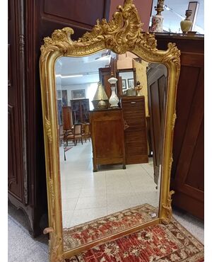 Gilded wooden mirror