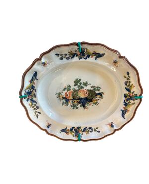 Coppia di vassoi manifattura Pasquale Antonibon , XVIII secolo