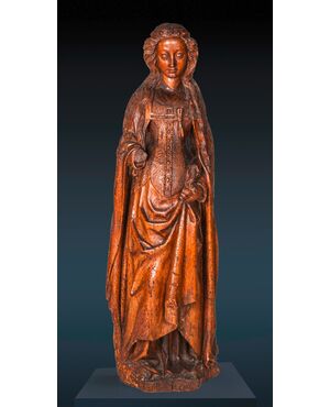 Scultura lignea, Santa Caterina, Basso Reno, XV Secolo (1480 circa)