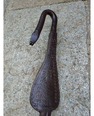 Large zoomorphic element of a wrought iron agricultural cart, 18th century